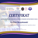 Certyfikat uczestnictwa w Międzynarodowej Konferencji Szkoleniowej Trenerów i Instruktorów Pływania